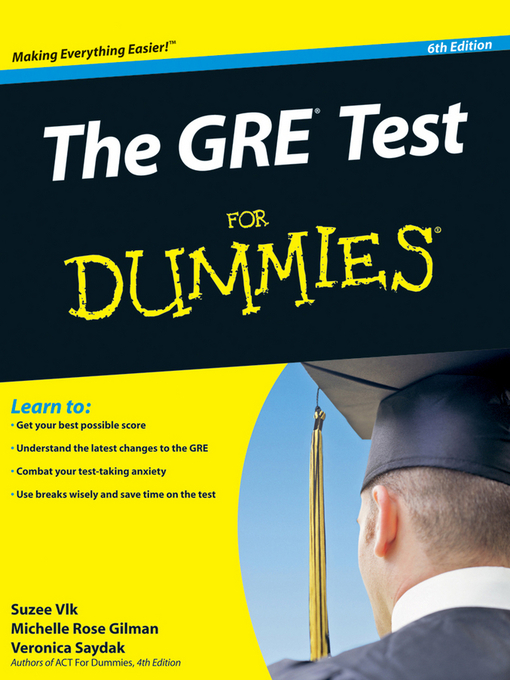 Title details for The GRE Test For Dummies by Suzee Vlk - Available